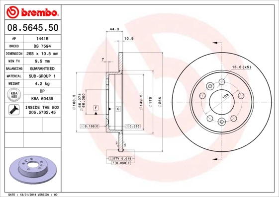 08564550 Brembo