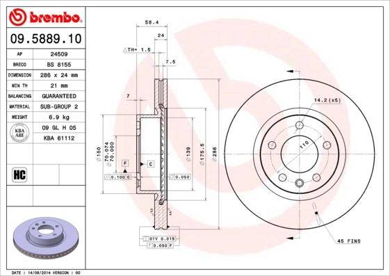 09588910 Brembo