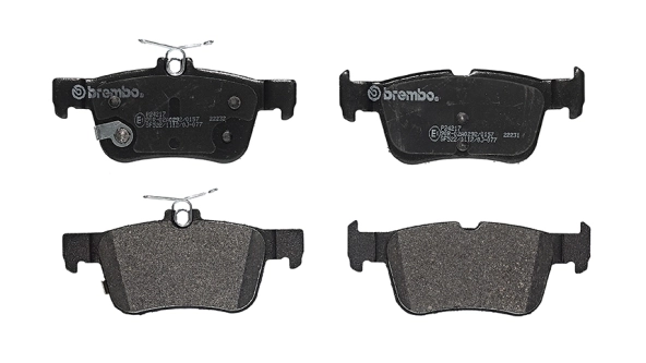 P24217 Brembo Pastillas freno traseras