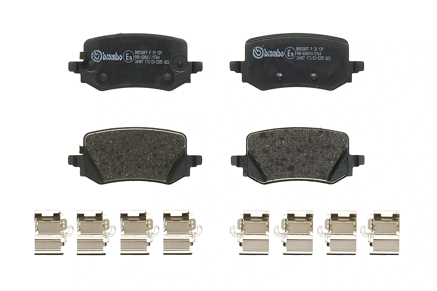 P30139 Brembo Pastillas freno traseras