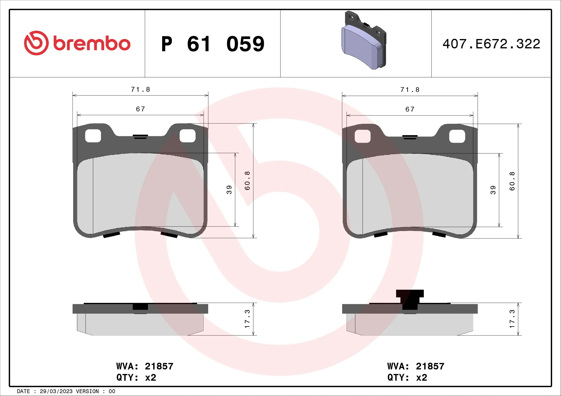 P61059 Brembo