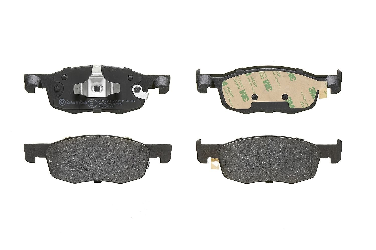 P83185 Brembo Pastillas delanteras