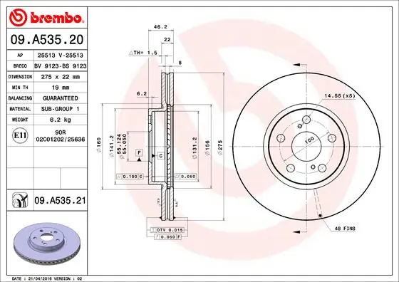 09A53521 Brembo