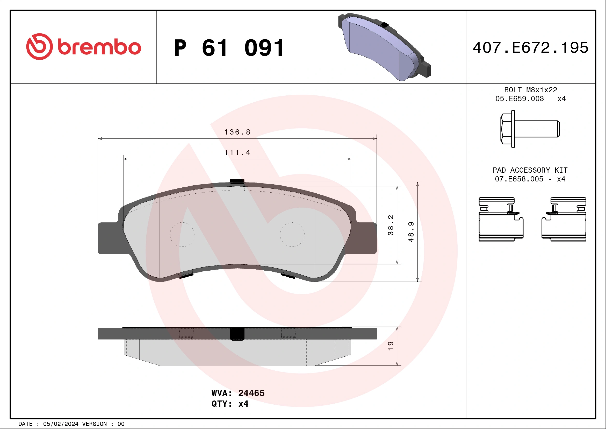 P61091 Brembo