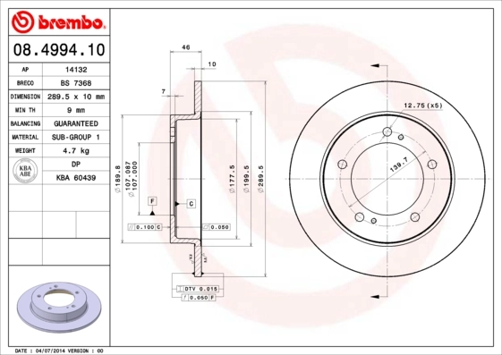 08499410 Brembo
