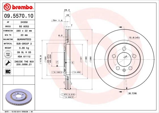 09557010 Brembo