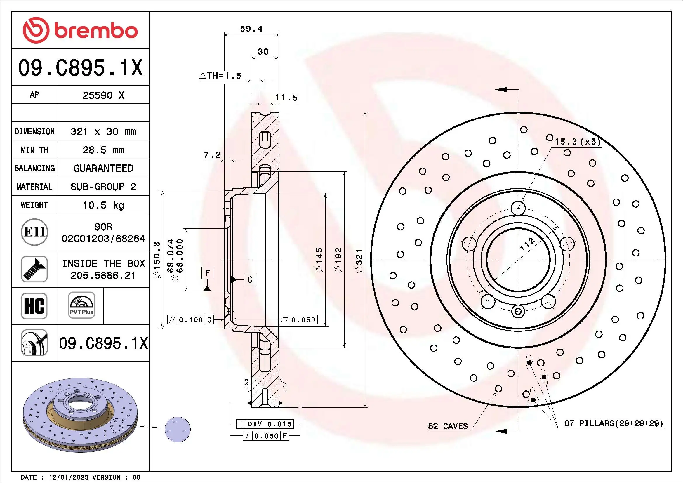 09C8951X Brembo