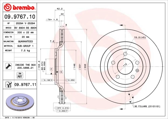 09976710 Brembo