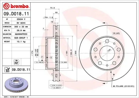 09D01811 Brembo