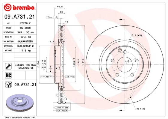 09A73121 Brembo