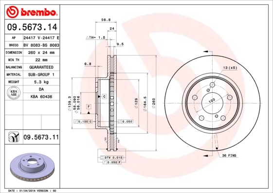 09567314 Brembo