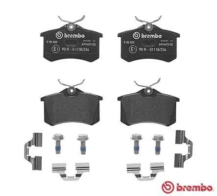 P85020 Brembo Pastillas freno traseras