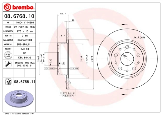 08676810 Brembo
