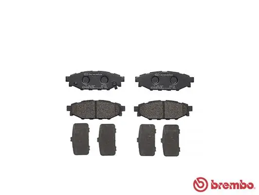 P78020 Brembo Pastillas freno traseras