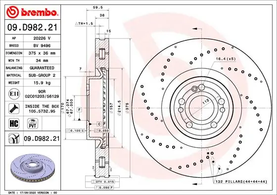 09D98221 Brembo