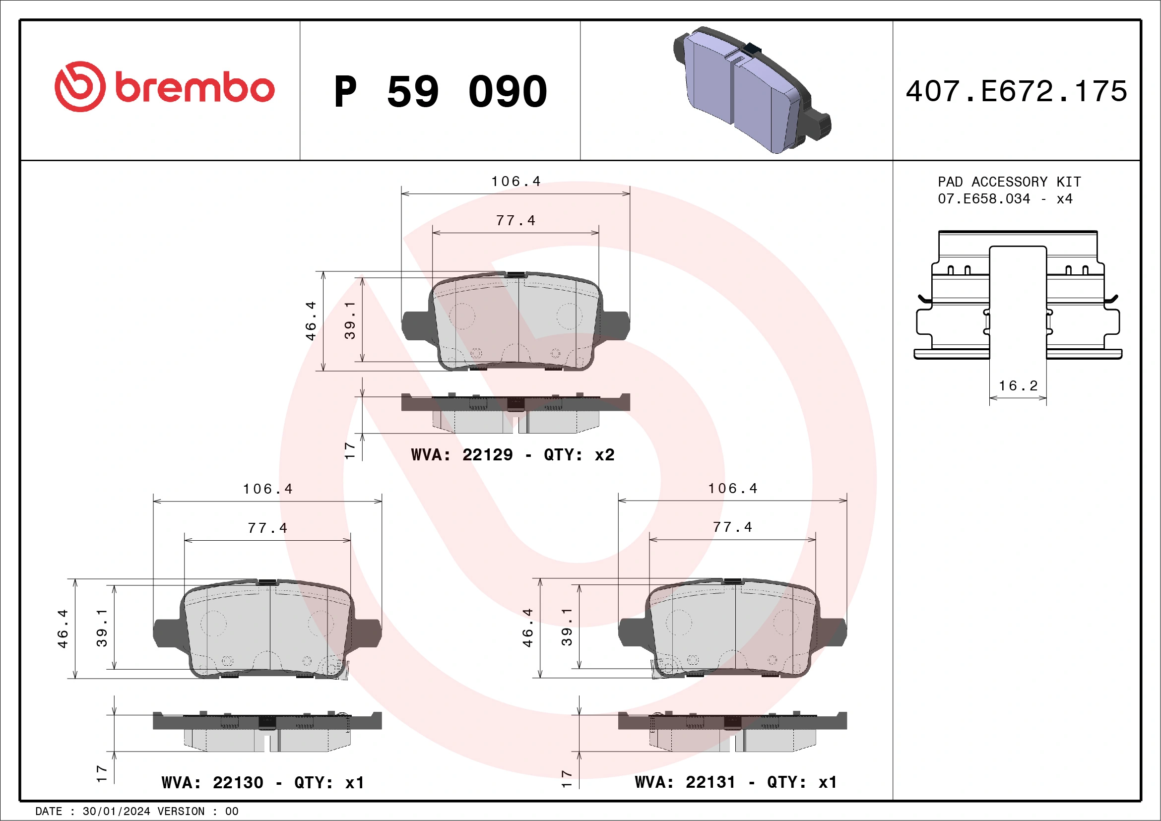 P59090 Brembo