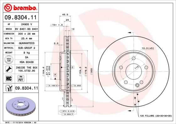 09830411 Brembo