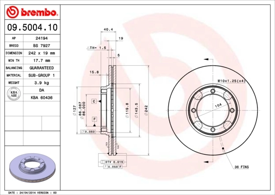 09500410 Brembo