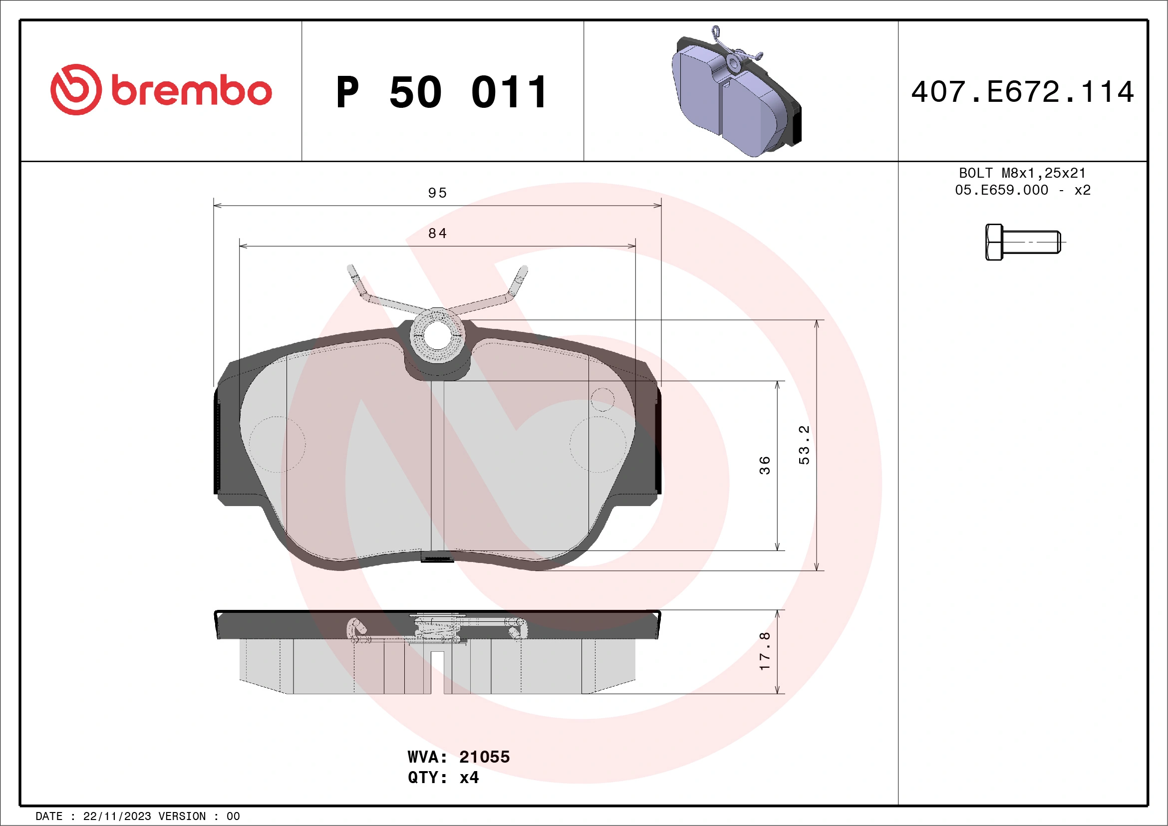 P50011 Brembo
