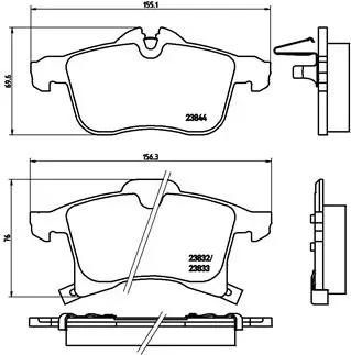 Pastillas de freno para Opel Zafira F75