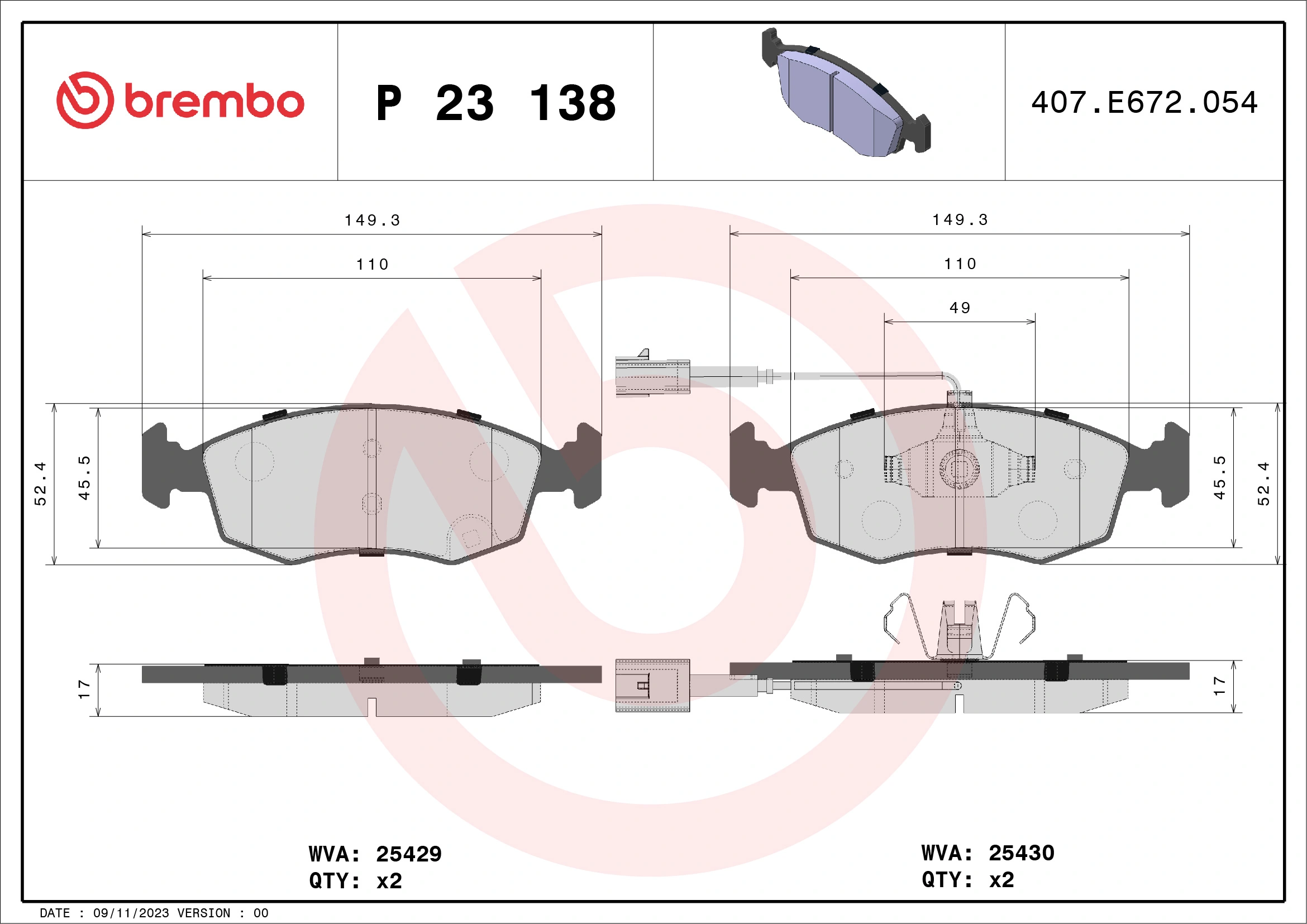 P23138 Brembo
