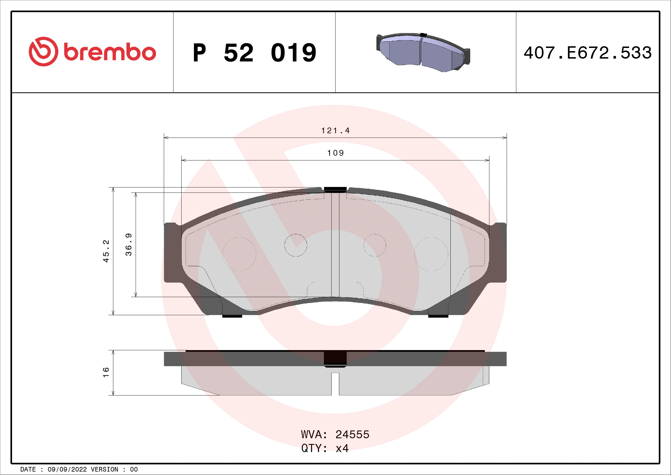 P52019 Brembo