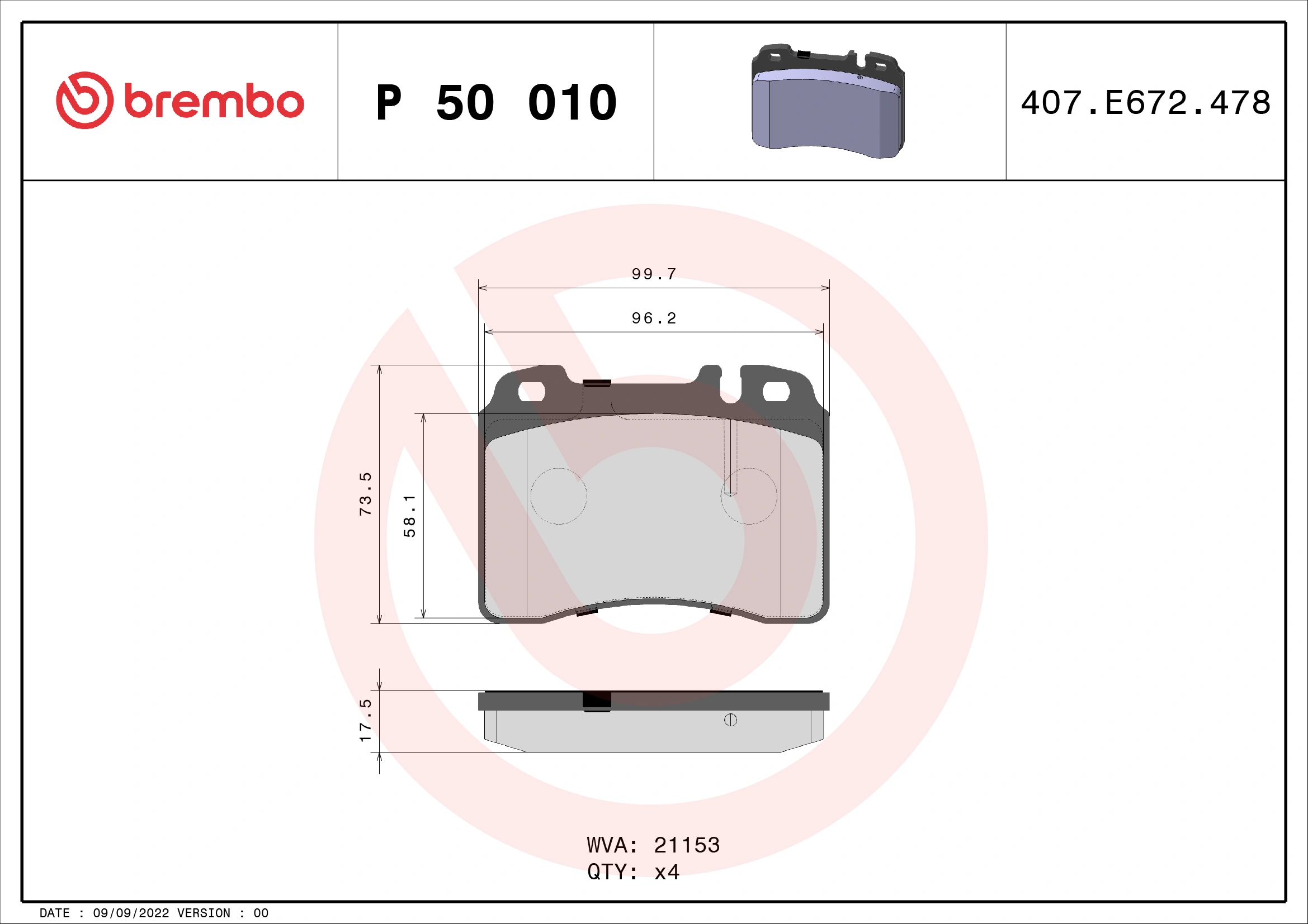 P50010 Brembo