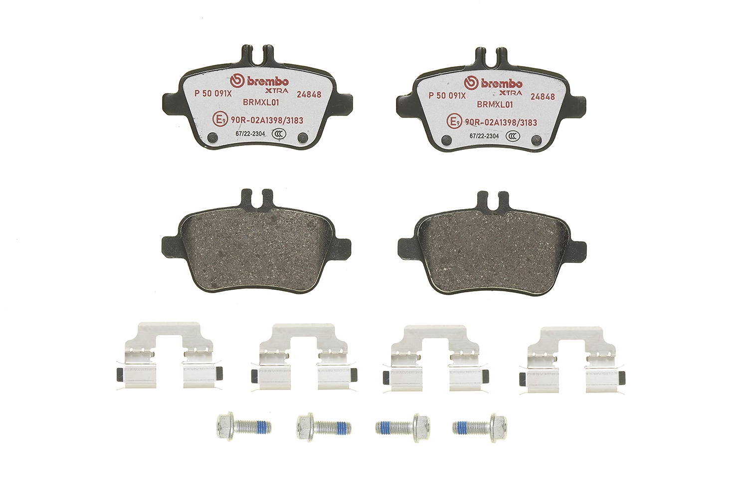 P50091X Brembo Pastillas freno traseras