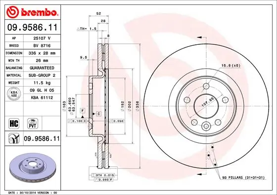 09958611 Brembo