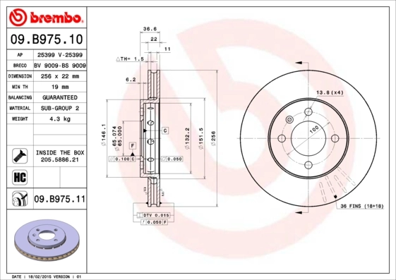 09B97510 Brembo