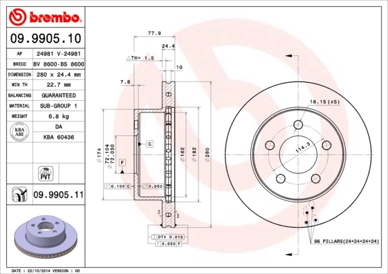 09990510 Brembo