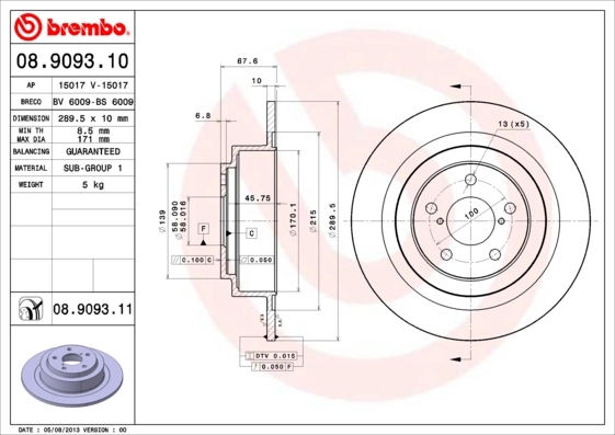 08909310 Brembo