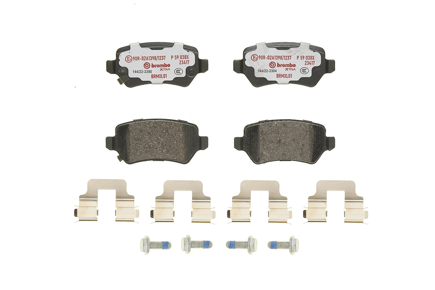 P59038X Brembo Pastillas freno traseras
