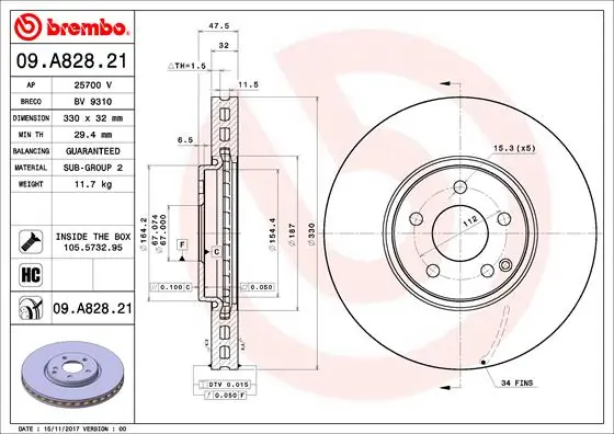 09A82821 Brembo