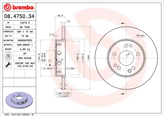 08475034 Brembo