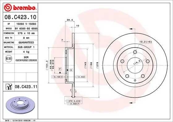 08C42311 Brembo
