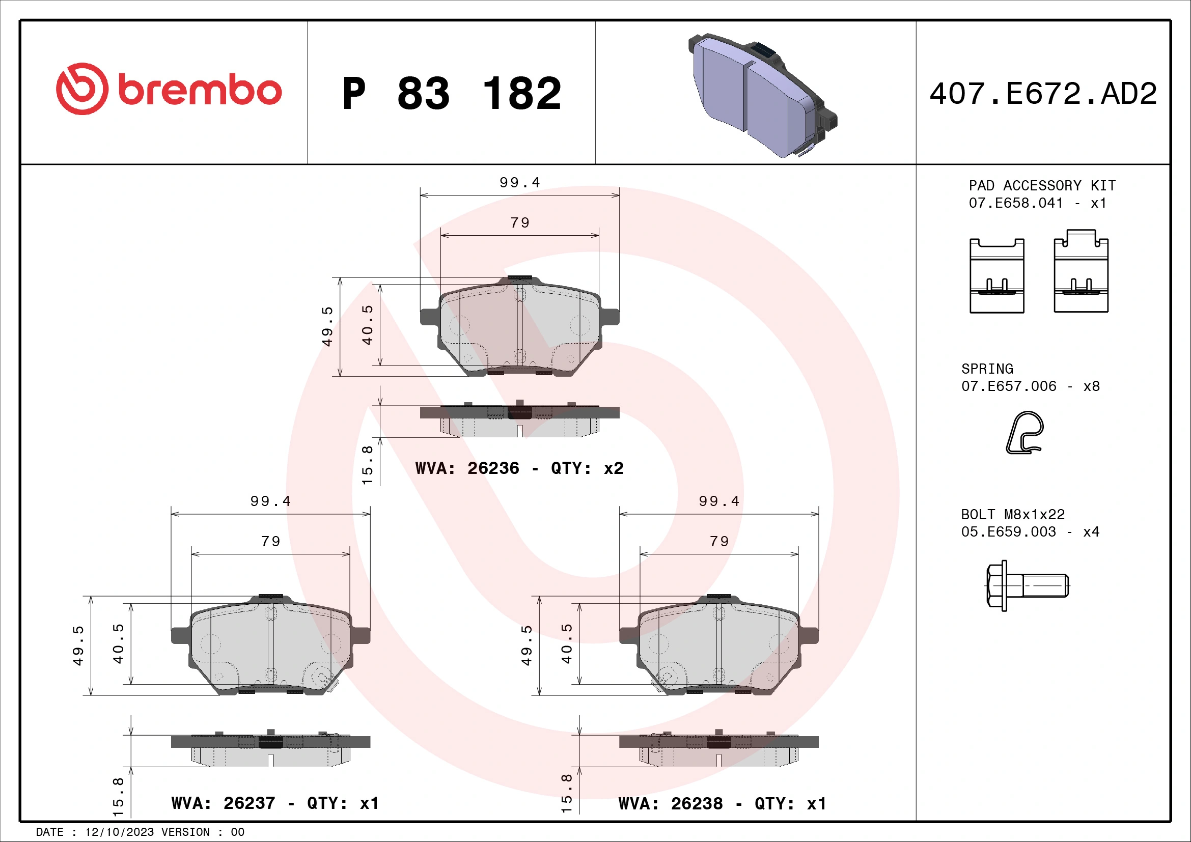 P83182 Brembo