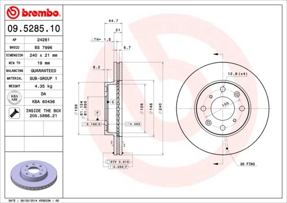 09528510 Brembo