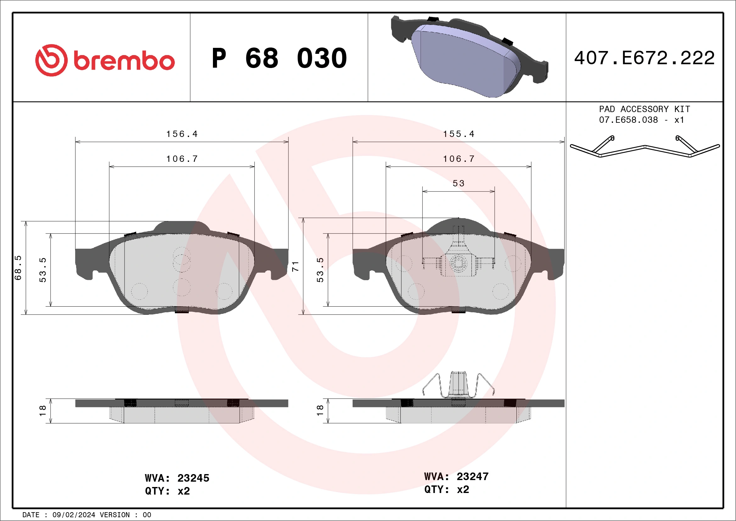 P68030 Brembo