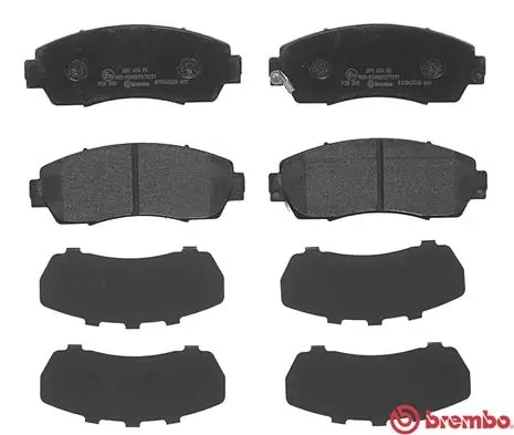 P28068 Brembo Pastillas delanteras
