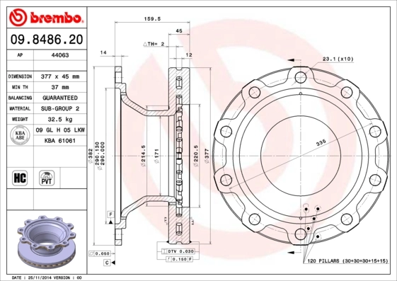 09848620 Brembo
