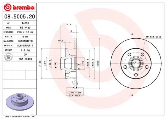 08500520 Brembo
