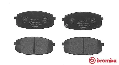 P30034 Brembo Pastillas delanteras