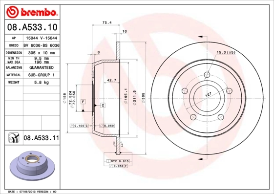 08A53310 Brembo