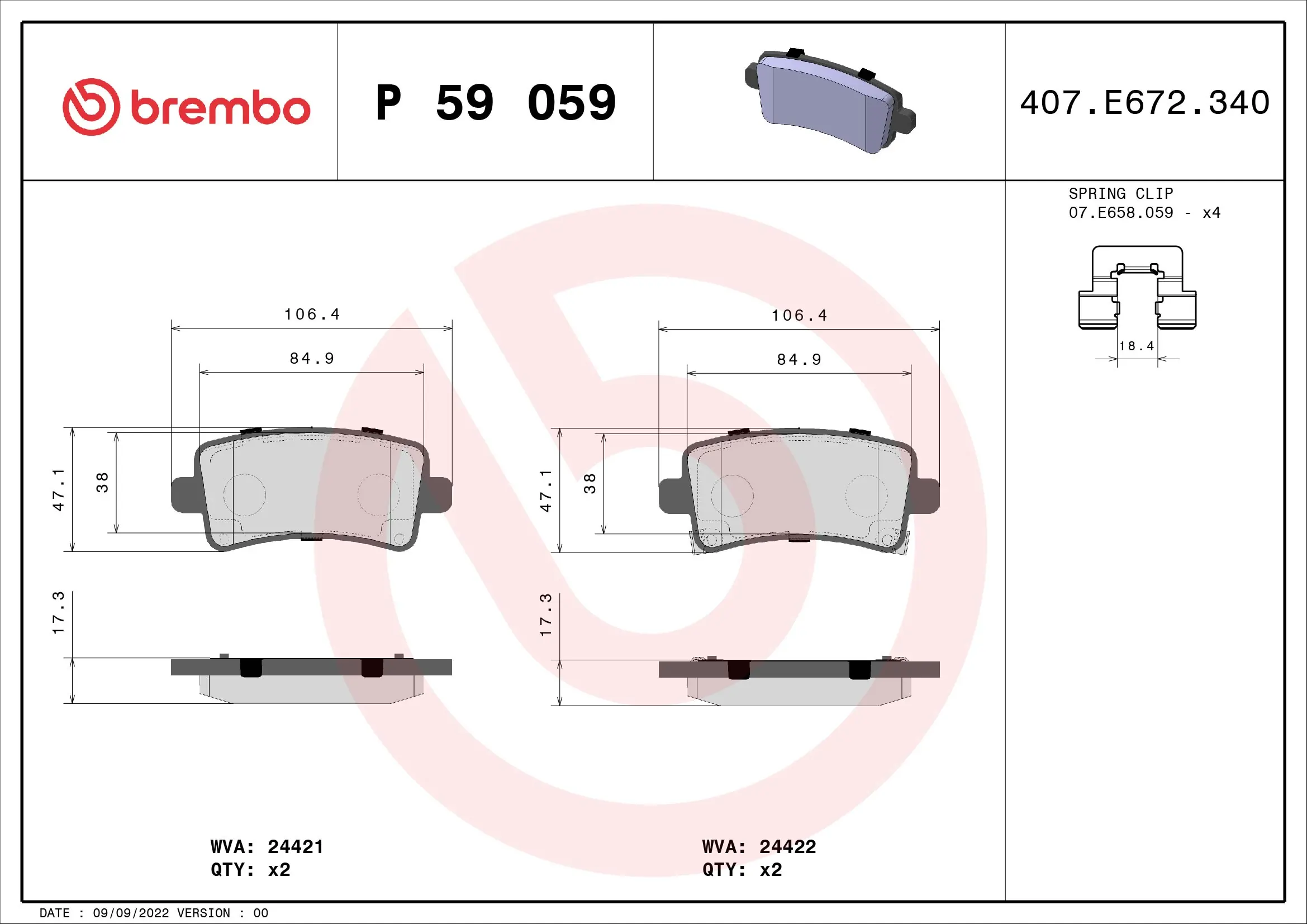 P59059 Brembo
