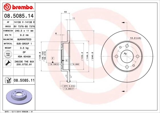 08508514 Brembo
