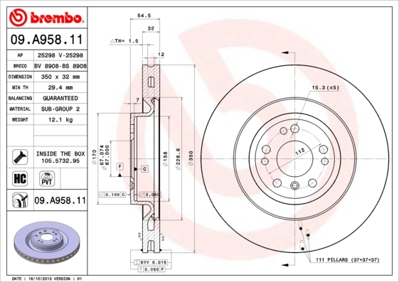 09A95811 Brembo