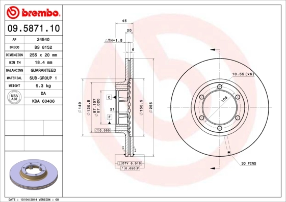 09587110 Brembo