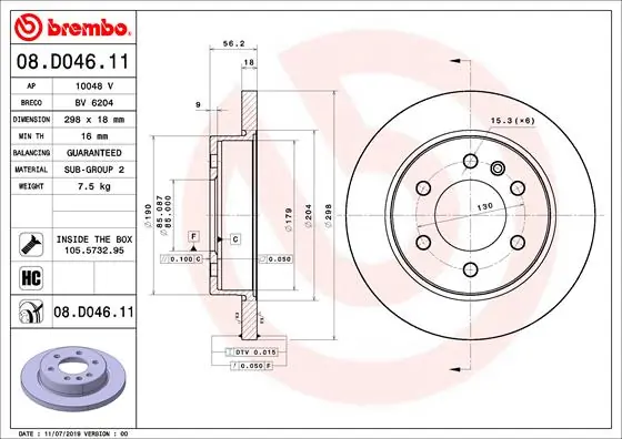 08D04611 Brembo