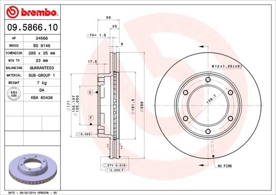 09586610 Brembo